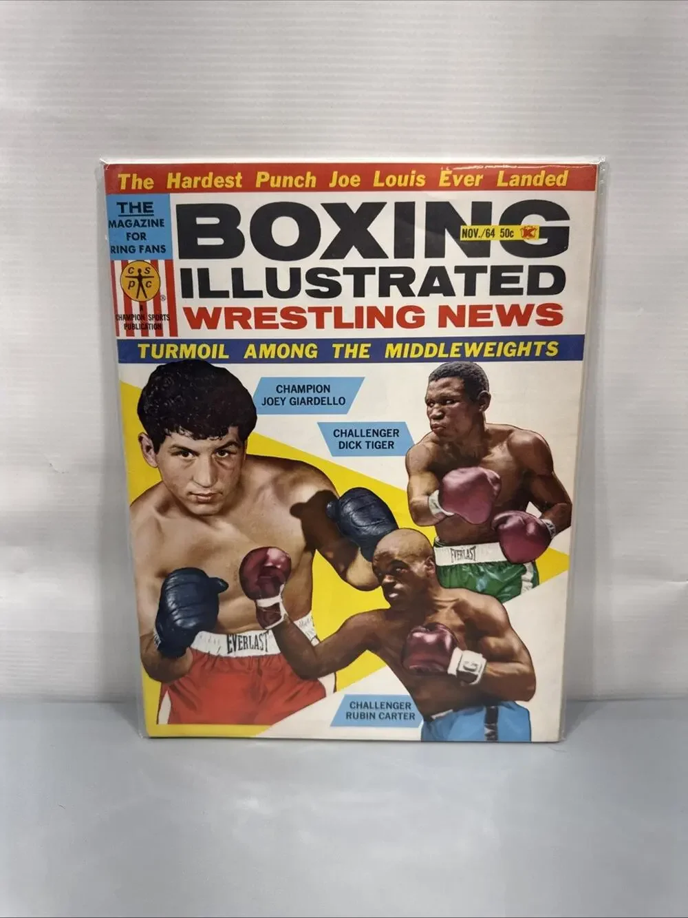 Boxing Illustrated November 1964 Giardello, Tiger, Carter
